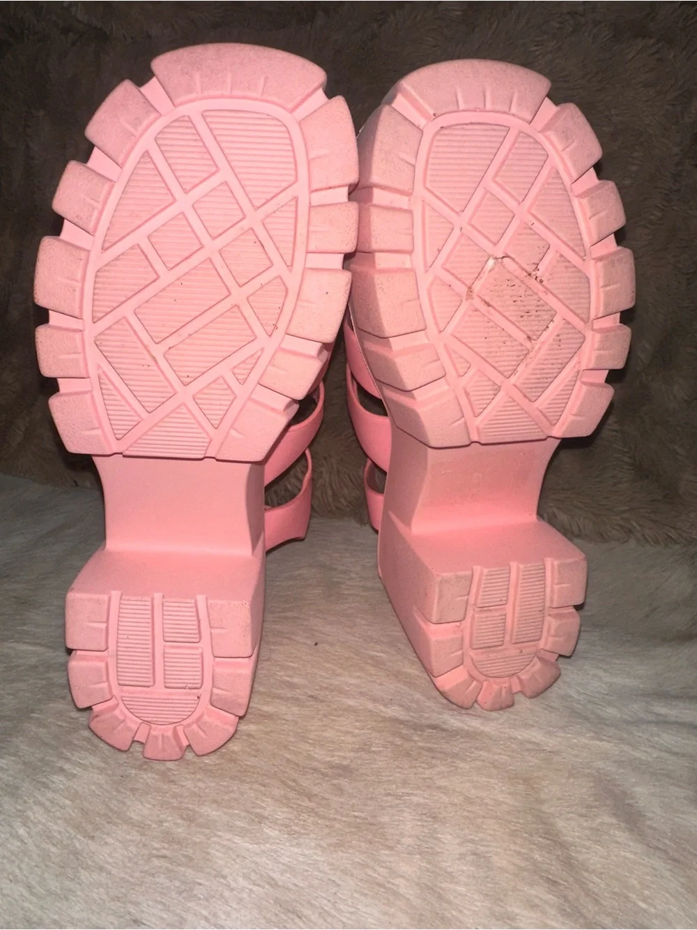 Madden Girl Bubblegum Pink Chunky Platform Sandals
